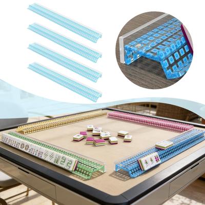 For American Mahjong Tiles, Board Game Accessories, Acrylic Tile Holders Indoor Use.