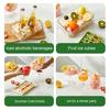 Large Ice Cube Tray with Lid And Bin Easy-Release Stackable Ice Cube