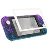 eXtremeRate DIY Clear Case Shell for Switch Nintendo Switch Lite Controller Repair Kit with Custom Case Cover for Switch Lite with Fine Glitter and