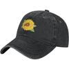Ladybug Sunflower Baseball Cap Washed Cotton Dad Hat Adjustable Golf Cap for Unisex