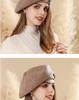 Japanese Retro Woolen Beret - Autumn/Winter Fashionable, Versatile, Face-Slimming Hat for Women