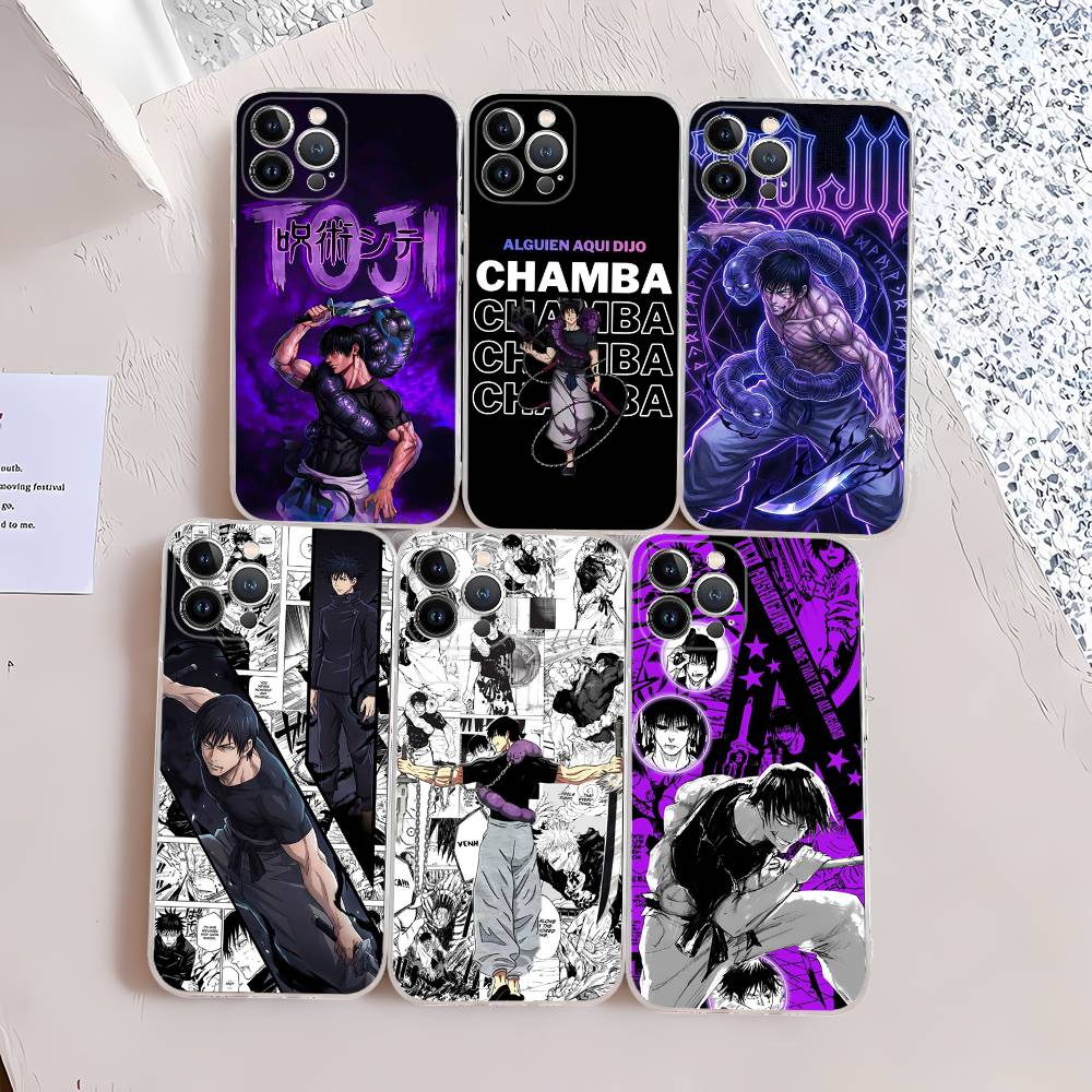 J-Jujutsu Toji Kaisen F-Fushiguro Per iPhone 17 16 16e 15 14 13 12 11 Pro Max Mini Plus Custodia per Telefono