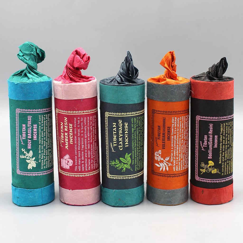 Tibetan Incense Ancient Bdellium Gokul resin incense Various Tibetan White Lotus Tibetan Sandalwood