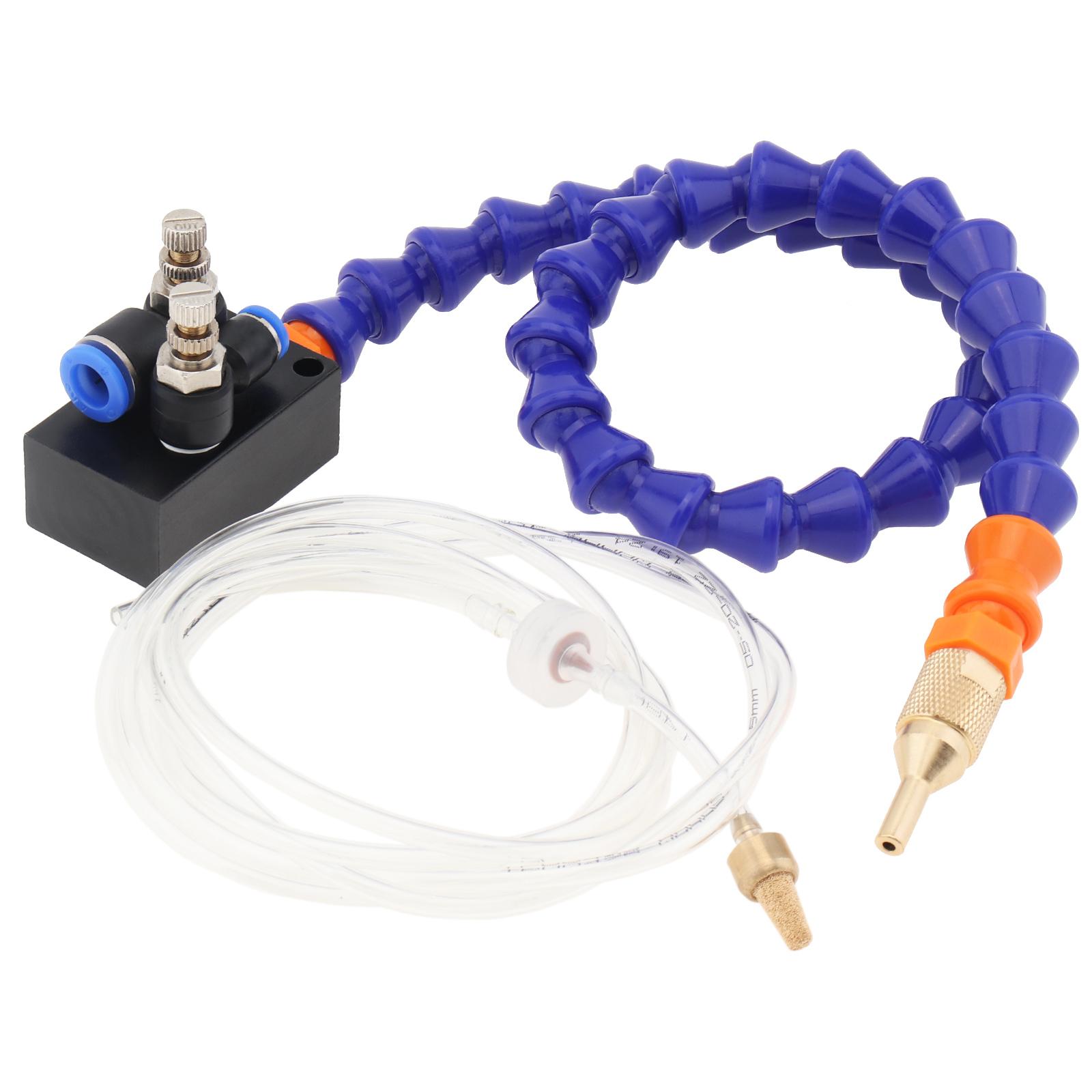 520mm Fully Sealed Mist Coolant Spray System with 4mm Air Tube, Lubrication Cooling Unit for Metal Cutting and Engraving Machines