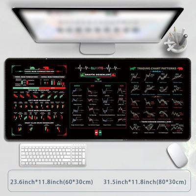 Glatte Händler Schreibtischunterlage Effiziente Tastaturmatte Kerzenständer Muster Kunst Mauspade Leicht zu reinigen