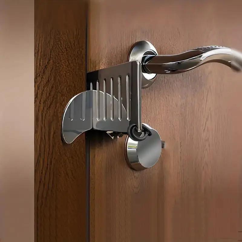 Hidden Thickened Door Blocker Door Top Safety Door Lock Anti-theft Door Lock Home Hotel Door Blocking Safety Door Stop Artifact