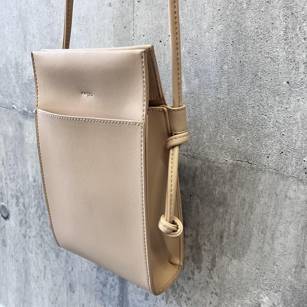 [mauve] Square Simple Smartphone Shoulder Bag, Mini Shoulder Bag for Women, Stylish, Lightweight, Crossbody Bag, Valuables Pouch, Travel, Bicycle