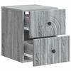 Wall Mounted Nightstand 2 pcs Grey Sonoma 33 x 34.5 x 40 cm