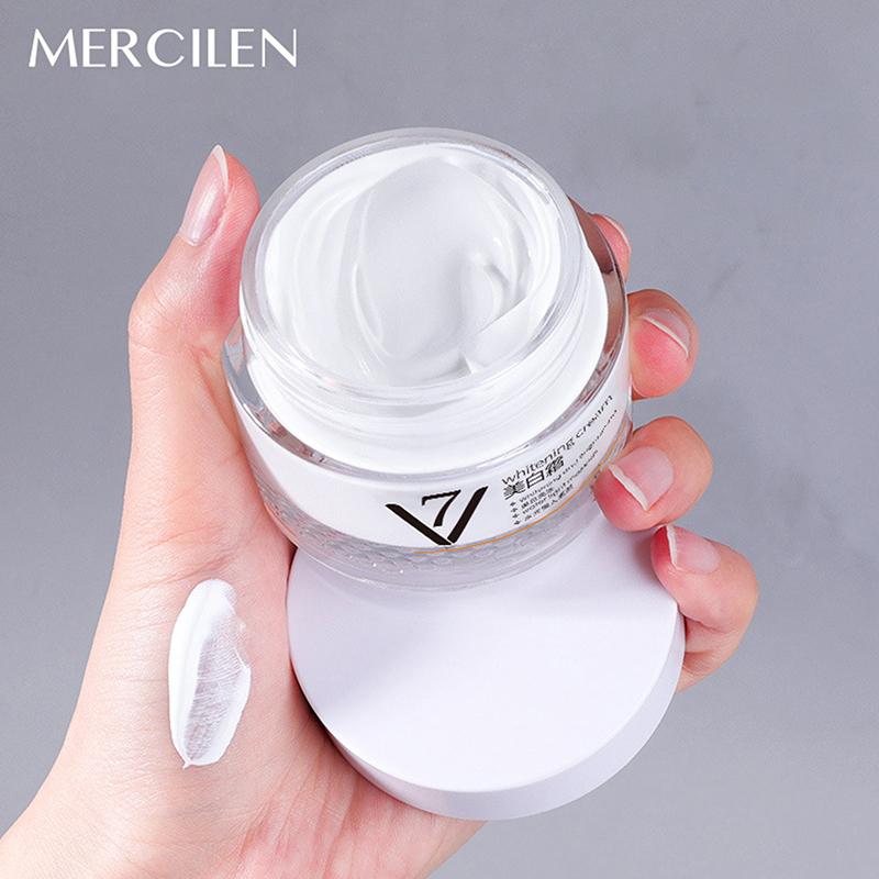 Mercilen V7 Whitening Natural Cream Moisturizing Lazy Base Cream Brighten Skin Rejuvenation Elastic Skincare Women'S Beauty Face