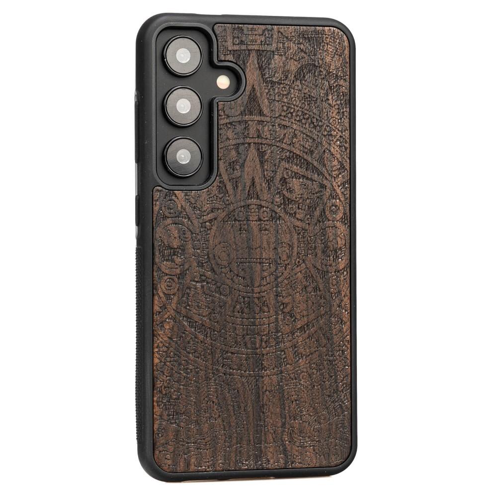 Bewood Wooden Case for Samsung Galaxy S24 Aztec Calendar Ziricote