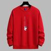Astronaut Pattern Man's Round Neck Sweatshirt Fashion Casual Long Sleeve Large Size Hoodie
