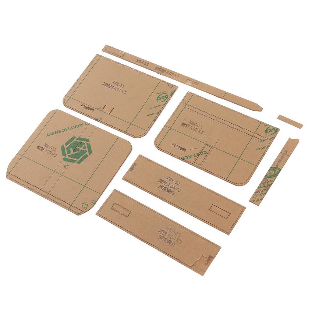 Shoulder Bag Acrylic Template Pattern High Strength Transparent Leather Bag Pattern Kit for DIY Handcraft