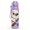 1PC Cute Koala On Eucalyptus Branch Print 750ml Color Plastic Sports Water Bottle Leakproof Flip Straw Lid Suitable for Sports Office Home Use