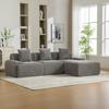 Modular Compression Sofa, Chenille Fabric, 30D High-Elasticity Foam. Easy To Move, Non-Slip Base, Ideal for Living Room and Other Rooms.GRAY