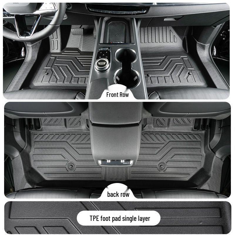 Cadillac XT5 Full Coverage TPE Floor Mats - Interior Accessories & Decoration 2016-2024 Cadillac XT5 TPE Mats Threshold Upgrade