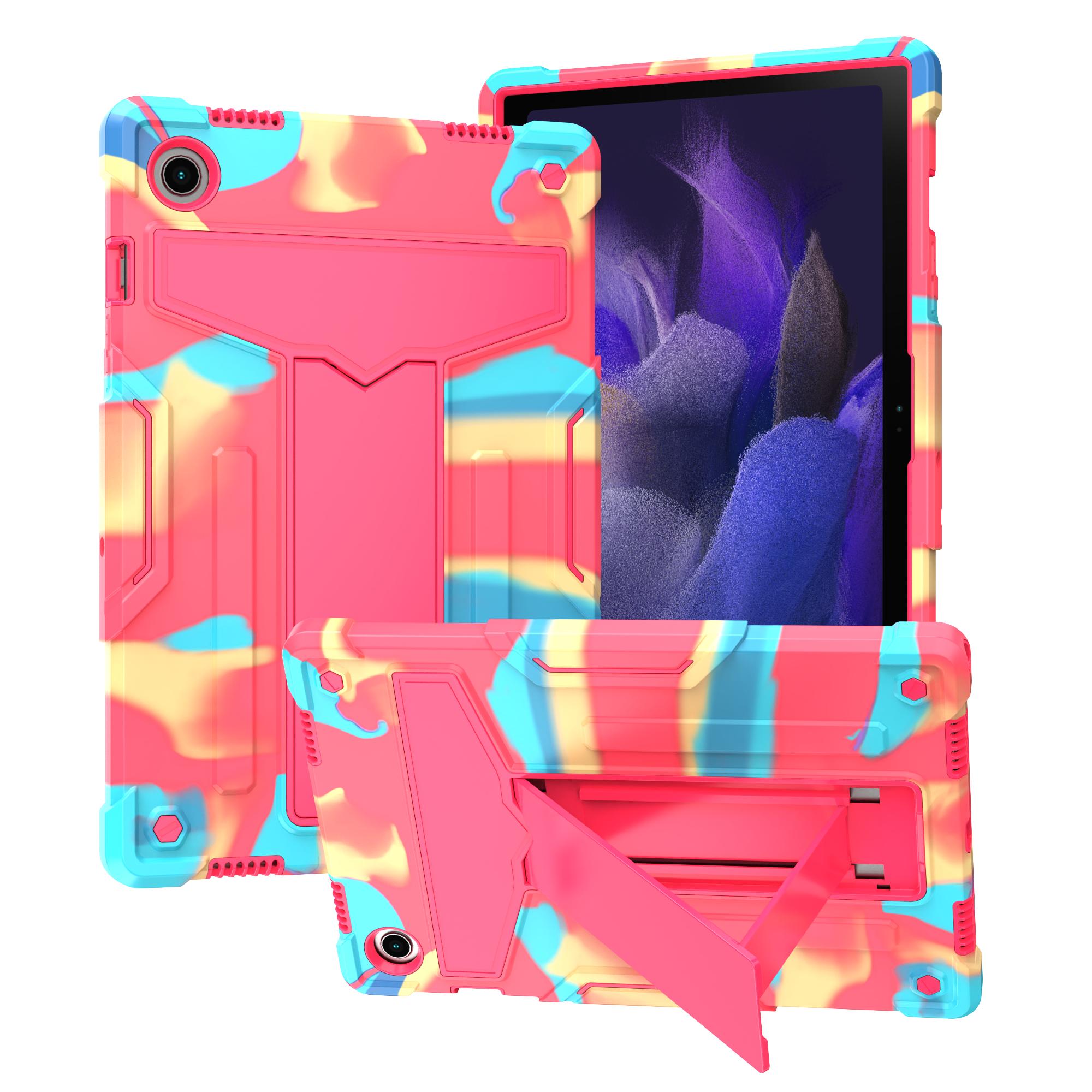 Tablethoes voor Samsung Tab A8 10,5 inch (SM-X200/X205), Ingebouwde T-vormige standaard, Tweekleurig ontwerp, Bescherming rondom Galaxy Tab A8
