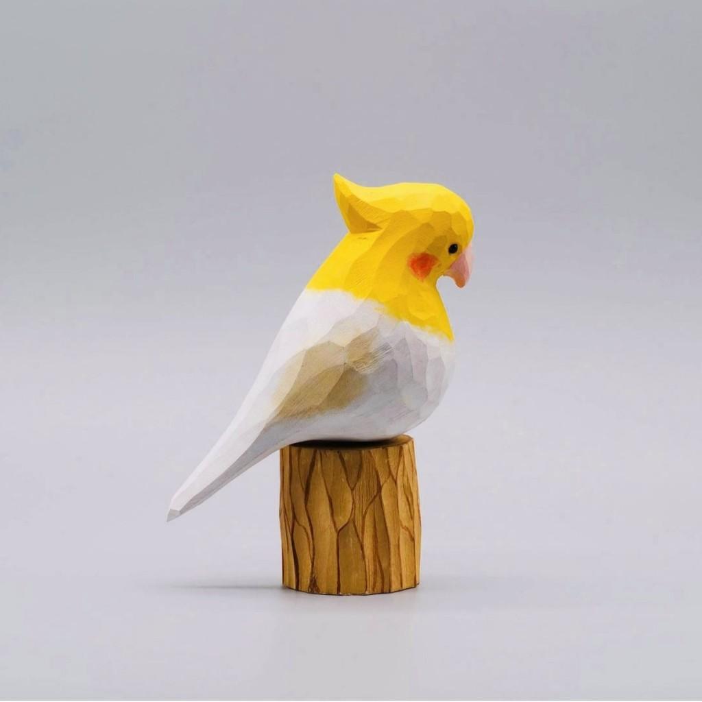 Wooden Craft Bird Figurine With Modern Minimalist Style For Living Room Decor Or Gift