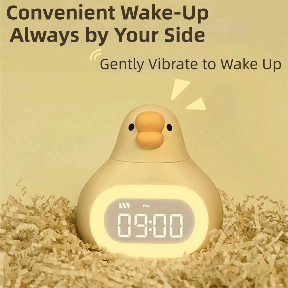 Creative Children's Night Light Touch Control Digital Alarm Clock  Bedroom Use