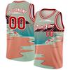 Hawaiiansk Stil Herrlinne Personalisering Anpassa Namn Ärmlös Skjorta Utomhus Basket Sportväst Sommar Gymmet T-shirt
