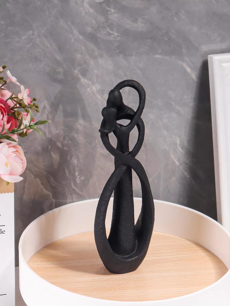 Kreative Heimdekoration im nordischen Stil: Umarmendes Paar Skulptur für Büro, Bücherregal, Wohnzimmer, Schlafzimmer, Tischdekoration