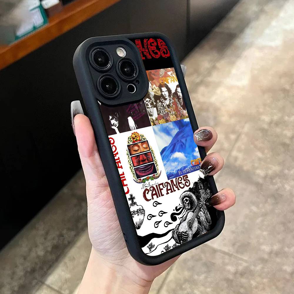 

El Nervio Del Volcan C-Caifanes Case For iPhone 17,16,15,14,13,12,11,Pro,Max,Plus,X,XS,SE4,E,Mini Black Thickened border Case iPhone 17 Air