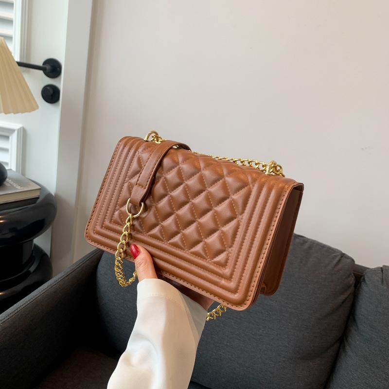 Women'S Bag Small Square Bag Stylish And Simple Shoulder Bag Creative Chain Crossbody Bag Handbag