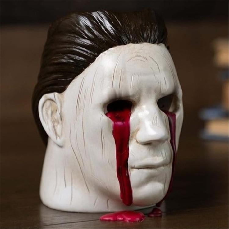 Halloween Resins Candlestick Scary Home Decorative Ornament Horror Movie Killers Statue Candle Holder Collectible Decors