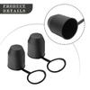 2Pcs/Set Black Tow Bar Ball Cover Hitch Cover Towing Hitch Cover  Trailer Towing