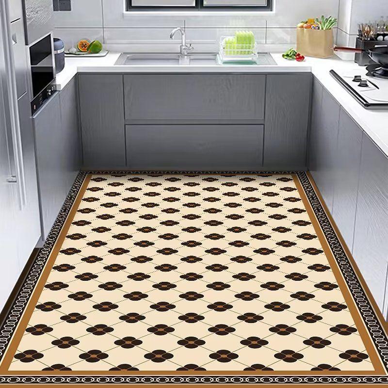 Modern Simple Kitchen Floor Mat Household Dirt-Resistant Wear-Resistant Oil-Absorbing Diatom Mud Floor Mat Non-Slip Water-Absorbing Easy To Take Care