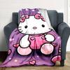 1pc Hello Kitty blanket Lightweight Flannel Throw for Sofa Bed Travel Camping Livingroom Office Couch Chair