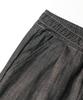 JEMUT World Summer Non-Faded Elastic Waist Denim Pants Black Kjlp2631