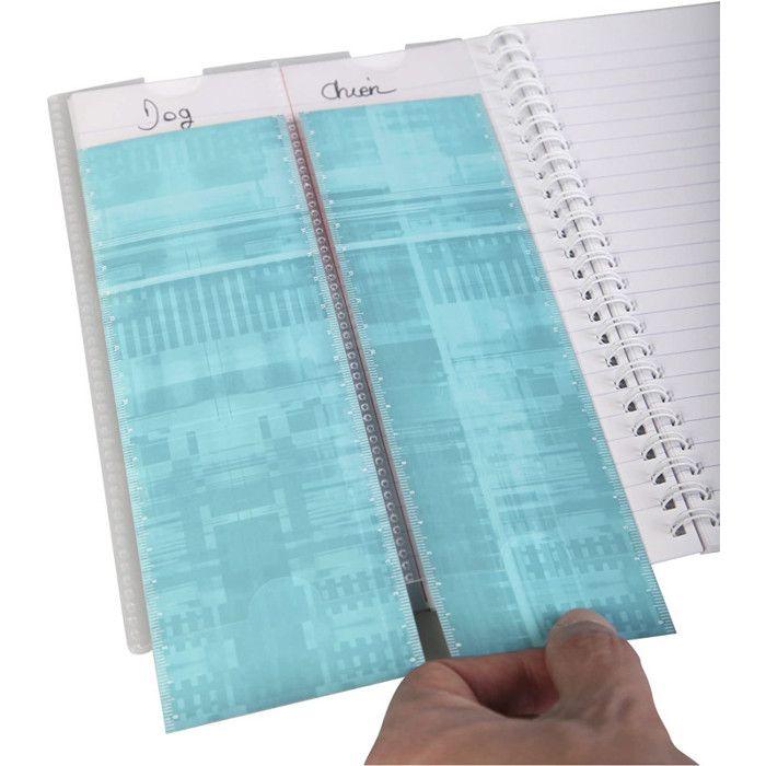 Carnet de vocabulaire - CLAIREFONTAINE - KOVERBOOK - 14,8 x 21 cm - 100 pages - Couverture translucide