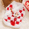 Pet Winter Cotton Vest Cats Dogs - Lion Head Fortune Design Thick Knit Sleeveless Sweater Small Pets