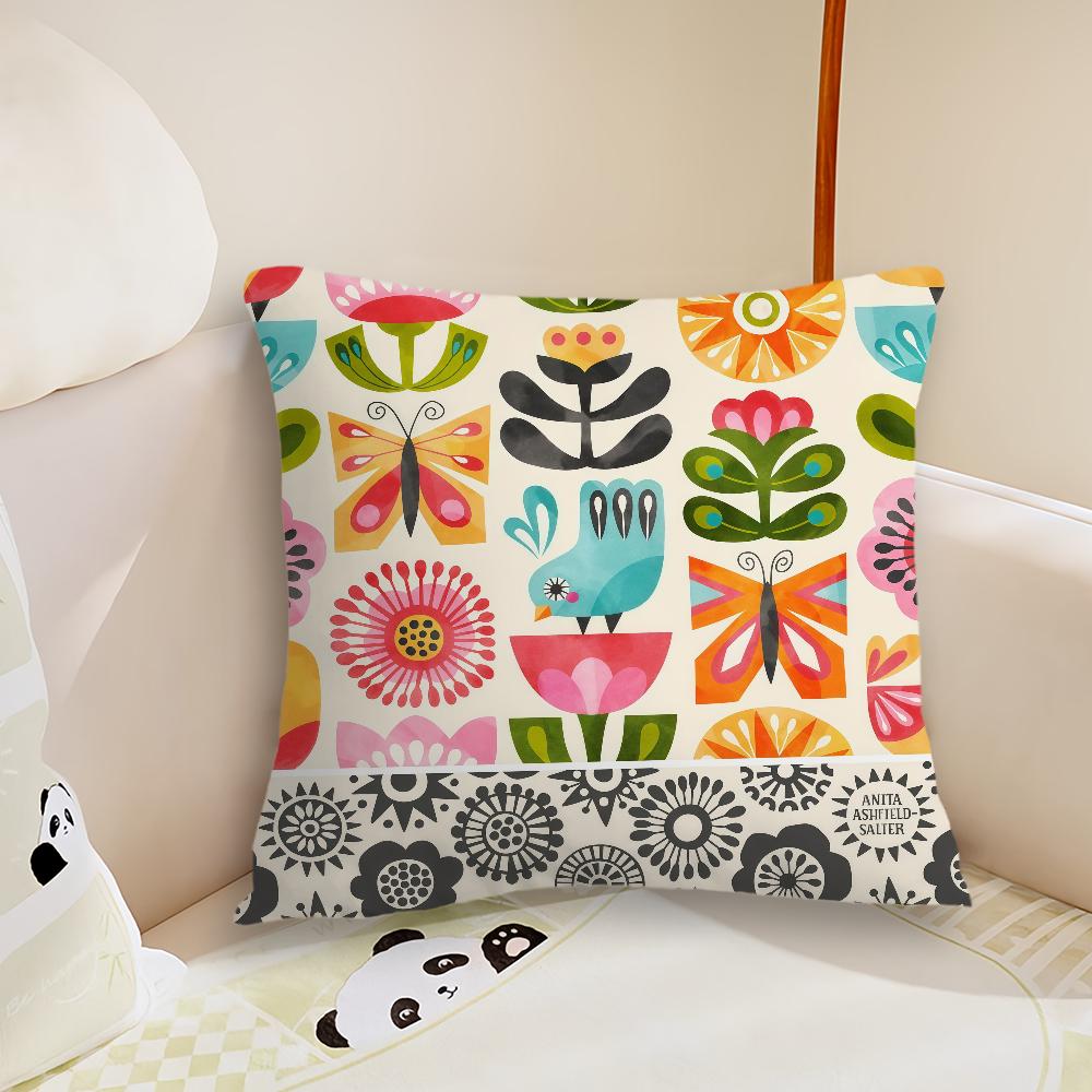 cushion aAnita Fashion cover Plush Fabric Soft Double Sided Print Sofa Cushion Cover Throw Pillow sun Ashfield Salter Covers