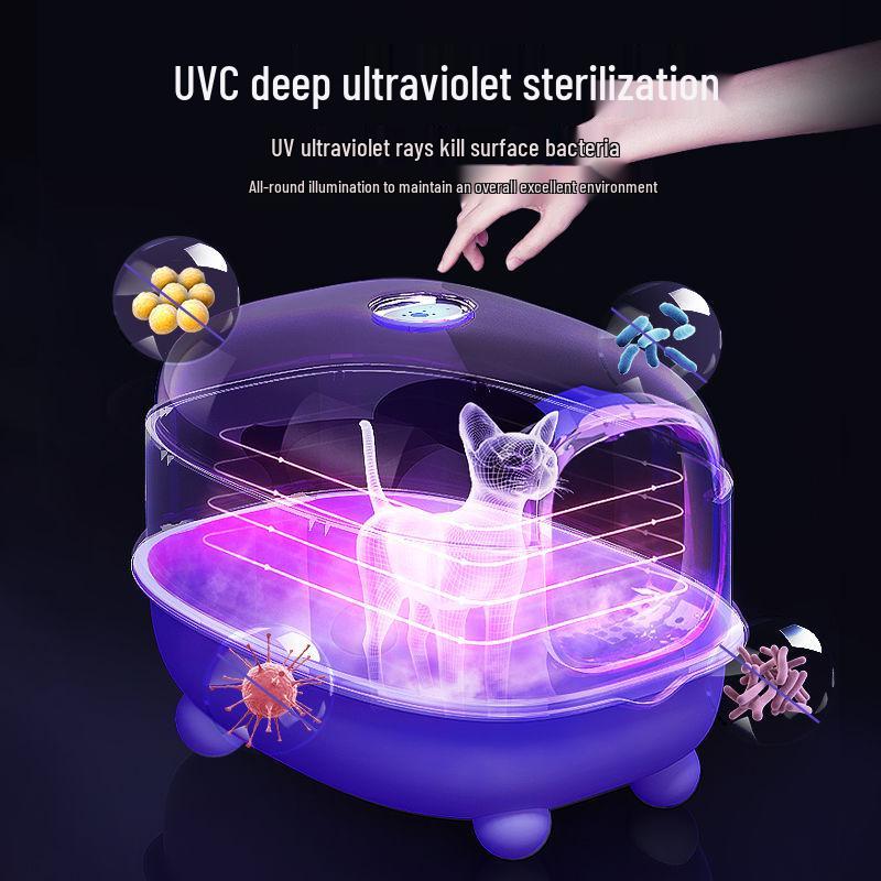 Automatic Odor-Proof Enclosed Cat Litter Box with Deodorization