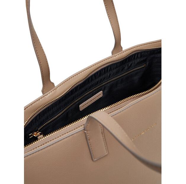 Сумочка Tommy Hilfiger Th Logotape Tote AW0AW17449 бежевый
