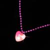 Light Up Heart Necklace Glowing Heart Necklaces LED Flashing Necklace Pink Party Accessories for Adults Women Gifts