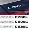Car Sticker Modified Letter Number Trunk Emblem Badge Decal for Mercedes Benz C200L C220L C260L C300L C320L C Class Accessories