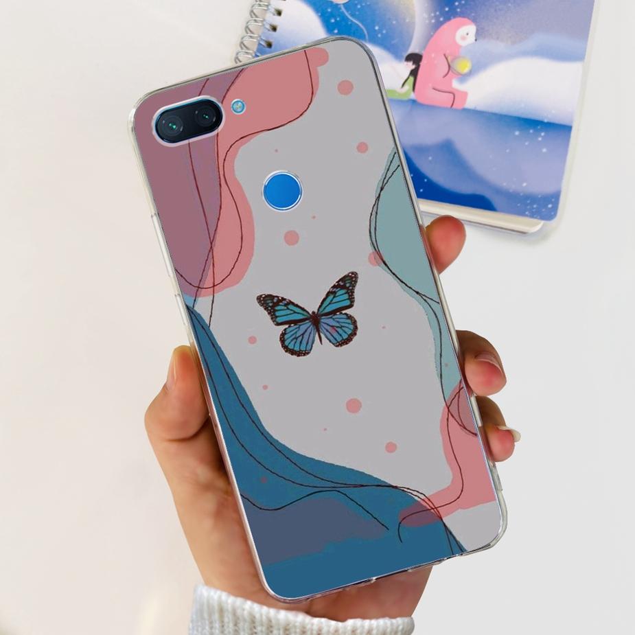 For Xiaomi Mi 8 Lite Case Cute Painted Cover Clear Silicone Phone Case For Xiaomi Mi 8 Lite 8Lite Back Cover 6.26'' Fundas Coque