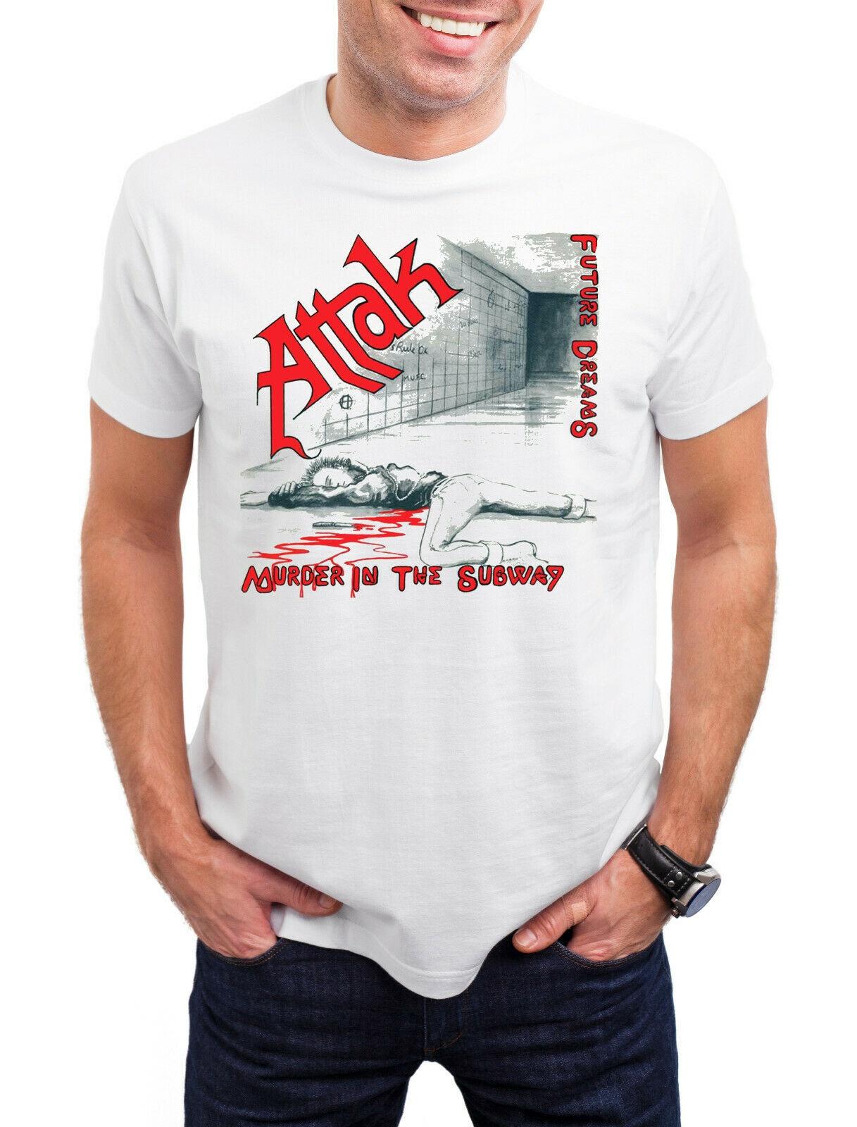 

Attak Murder In The Subway 1982 Обложка альбома Белая футболка S