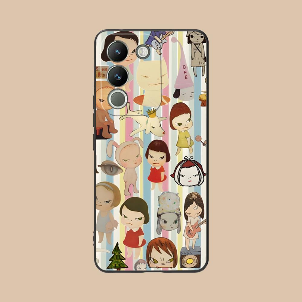 

Anime Yoshitomo Nara Phone Case for VIVO V60 V50 V40 V30 V29 V27 V25 V23 Pro Lite 5G Colorful Printing Cover Pretty Luxury Cover vivo V23e