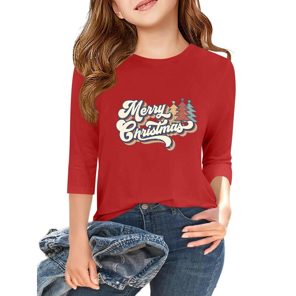 Dziecięcy T-shirt z okrągłym dekoltem i rękawem 3/4 z nadrukiem na Dzień Niepodległości