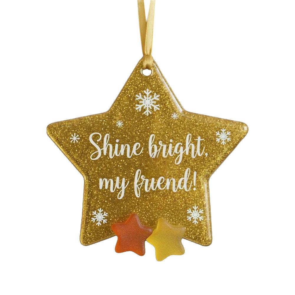 New Christmas Acrylic Friendship Hanging Pendants Ornaments Xmas Tree 2026 New Year Party Home Decoration DIY Gifts