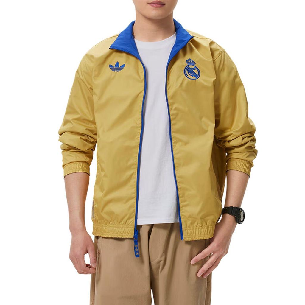 adidas Real Madrid Reversible Track Top Blue Yellow JZ2236