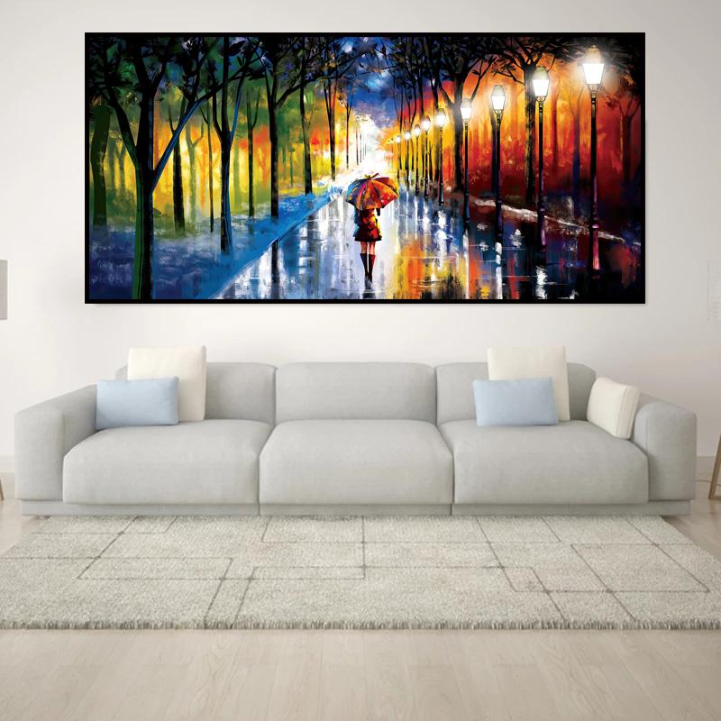 

Абстрактный городской уличный пейзаж, холст, картина на стене, художественные постеры, принты, настенные панно для гостиной, дома, стены Cuadros 21*30cm