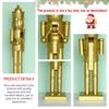 25cm/38cm Christmas Nutcracker Wooden Soldier Golden King Drummer Creative Craft Festival Gift Desktop Ornament Home Decoration