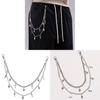 Metal Skull Cross Pendant Hip Hop Belt Chain For Men And Women