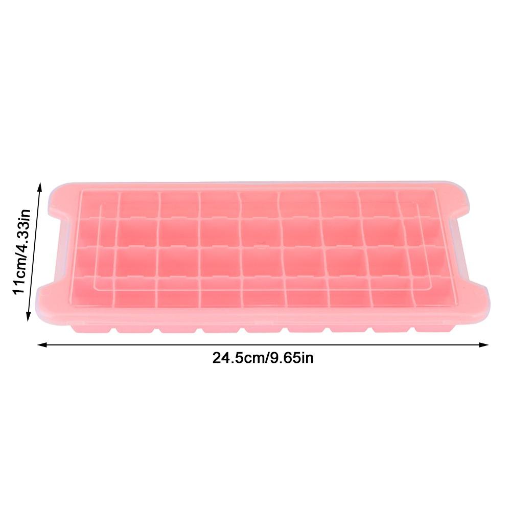 2pcs Easy Release Ice Cubes Tray Removable Lid Ice Cube Maker Practical Ice Mold Bar