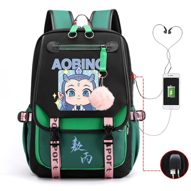 High-Value Aobingtong Cartoon Children'S Burden-Reducing Schoolbag, Primary School Junior High School Students, Large-Capacity Backpack