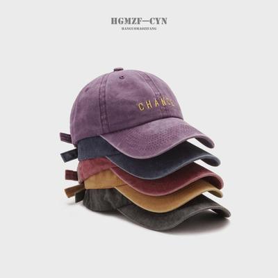 Yeni Şans Nakışlı Beyzbol Şapkası Snapback Şapka Kadın Hip Hop Outdoor Vintage Yıkanmış Baba Şapkaları Erkekler İçin Casquette Homme